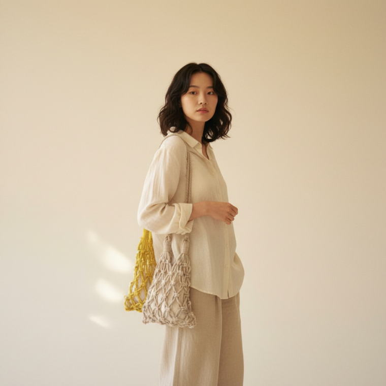 두 가지 스타일 네트 가방 DIY