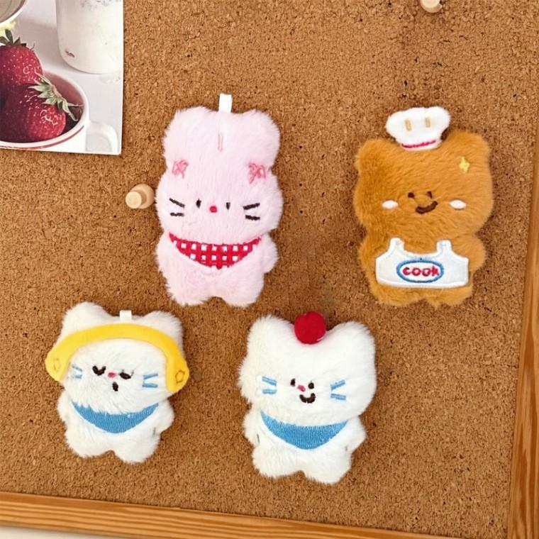 달콤프렌즈 랜덤 키링 1개 동물 고양이 인형 장난감 키홀더 열쇠고리 생일선물 키체인 가방 랜덤박스