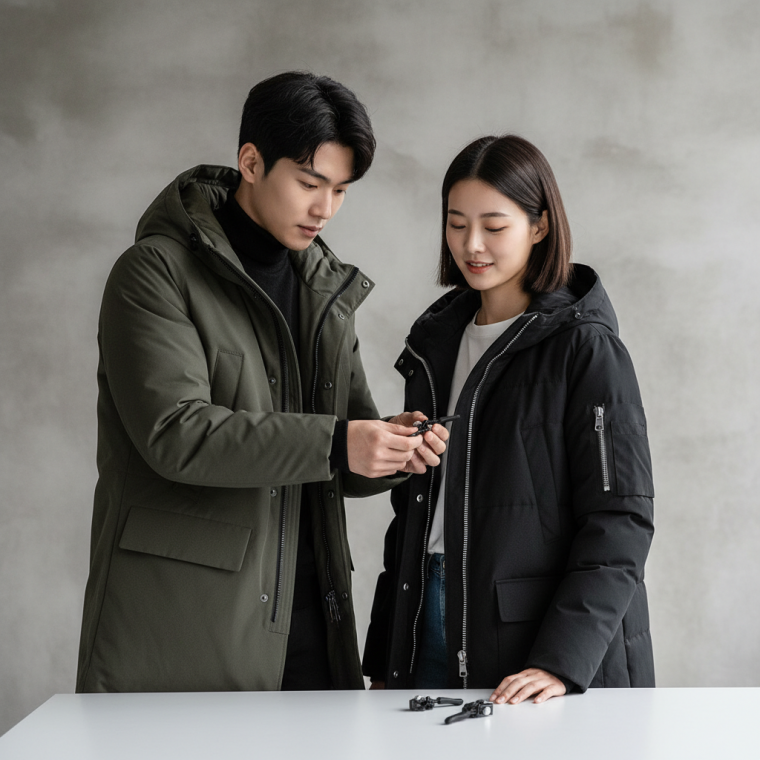 셀프 수선용 다목적 지퍼 가방 코트 걸이 악세사리 10개입