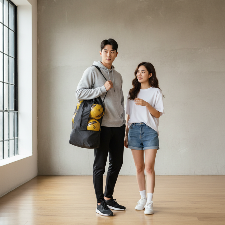 축구 농구 공 보관용 스포츠 숄더 크로스백 가방 25개입