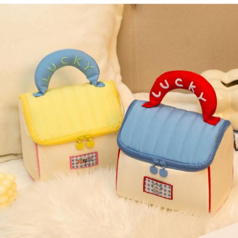[PSH] 대용량 화장품 파우치 여행용 집모양 귀여운 속옷 가방 메이크업