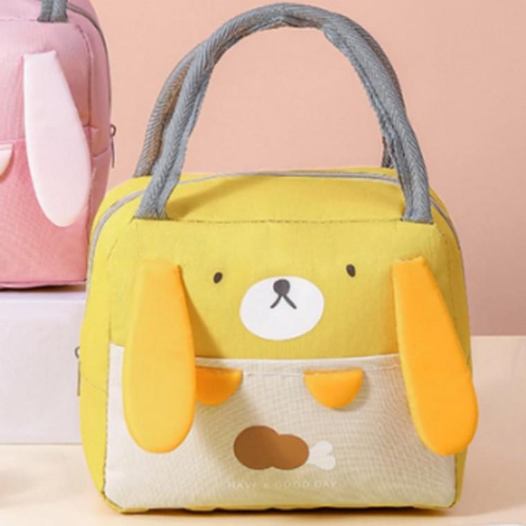 캐릭터 보냉 보온 소풍 예쁜 도시락 가방 옐로우