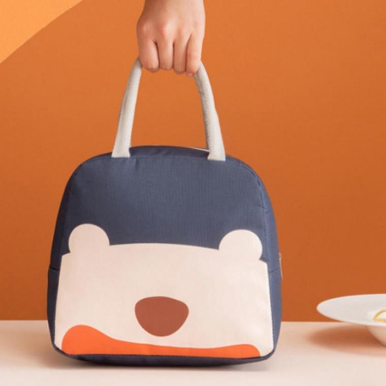 소풍 도시락 가방 직장인 런치백 블루 보온 보냉 수능