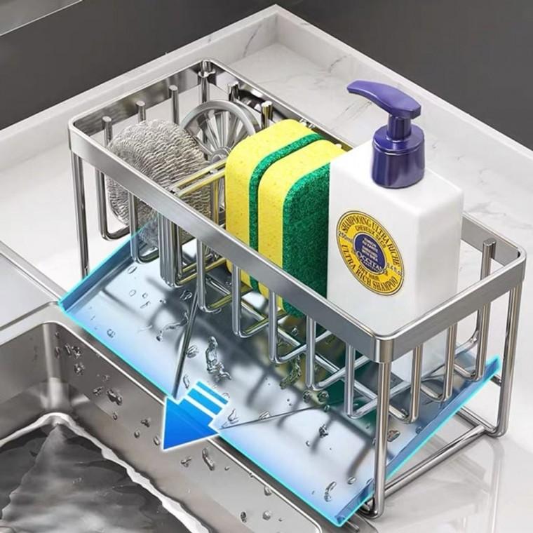 선반 거치대 수세미걸이 받침대 주방정리소품 기본형 주방세제거치대