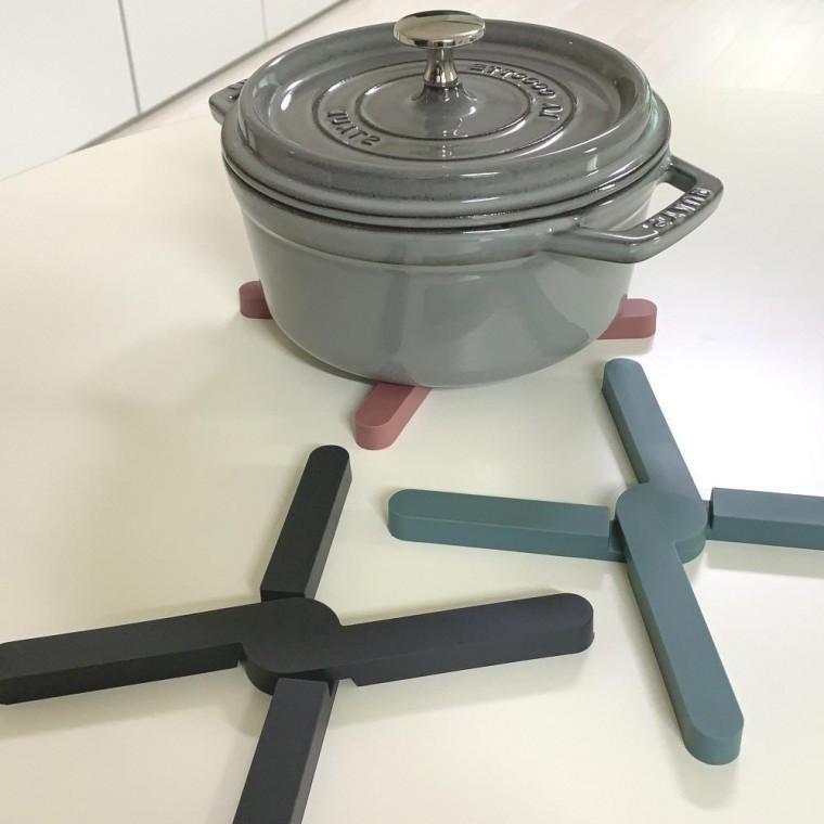 실리콘 접이식 냄비받침대 접이식 용품 주방 냄비받침대 필수품 실리콘 잡화