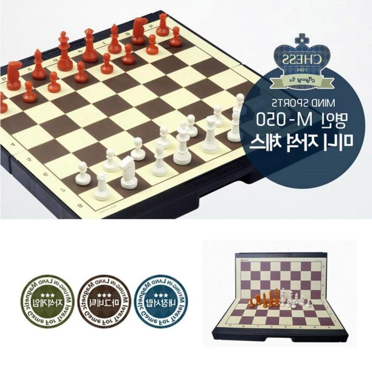 미니 휴대용 체스 포함 접이식 자석 교본 접이식 캠핑보드게임 자석 바둑