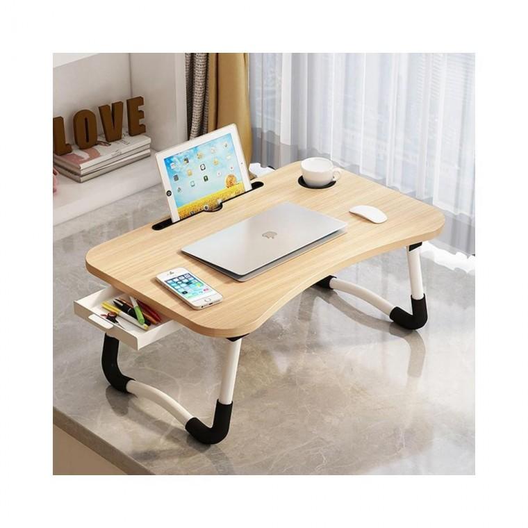 루미나D 좌식 테이블 우드 접이식 태블릿 거치 서랍형 책상