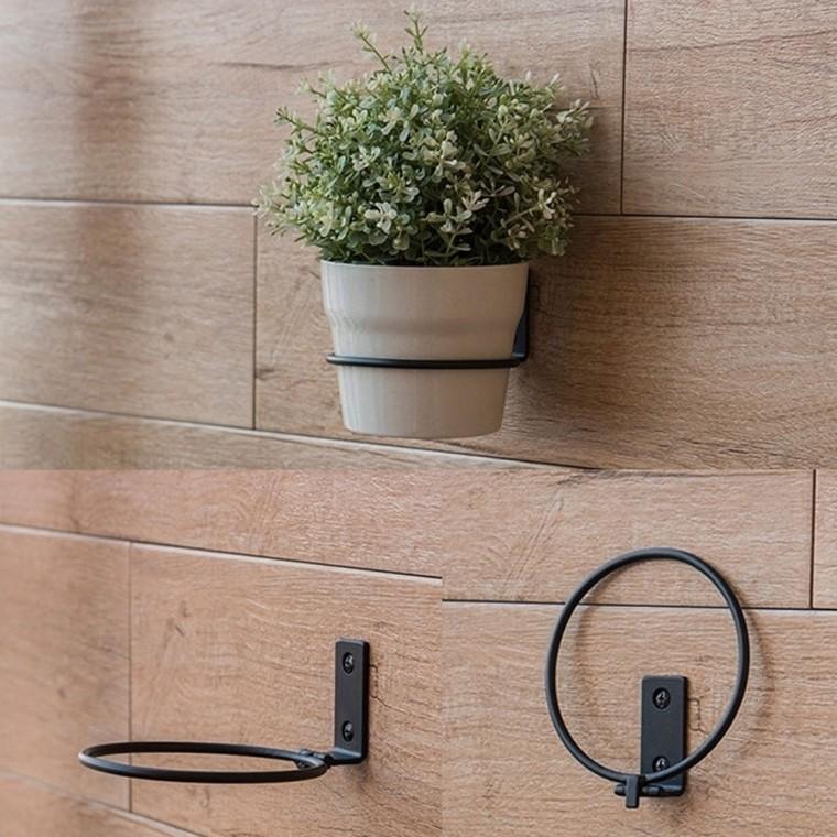 접이식 벽걸이 화분걸이 브라켓 (소) 내경 10cm