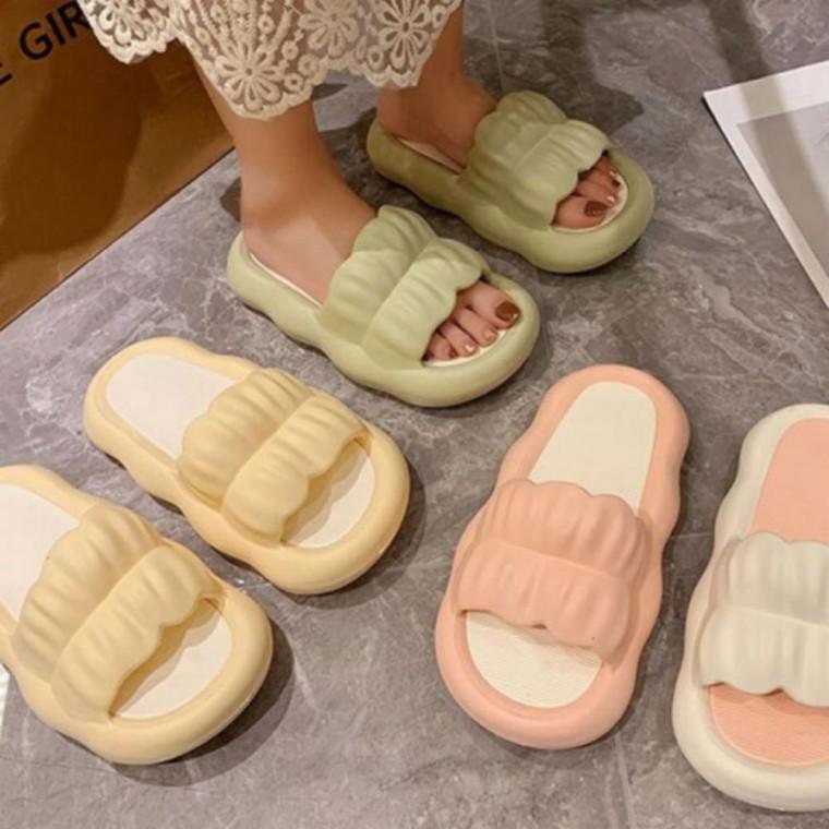 여성 데일리 사무실 학생 키높이 실내화 마카롱 슬리퍼