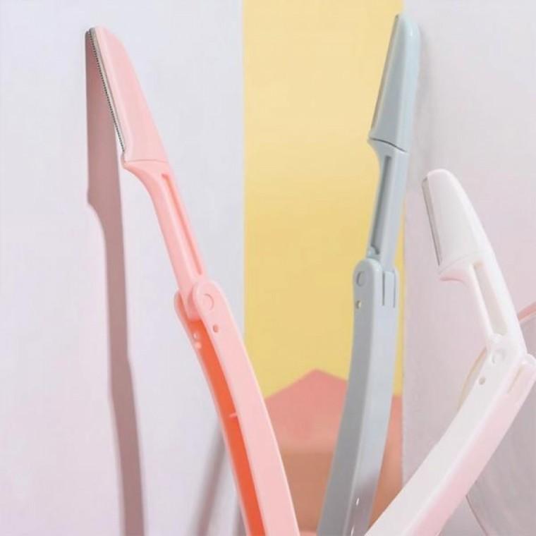 접이식 간편 안전 눈썹정리 왁싱 디자인 눈썹칼 세트