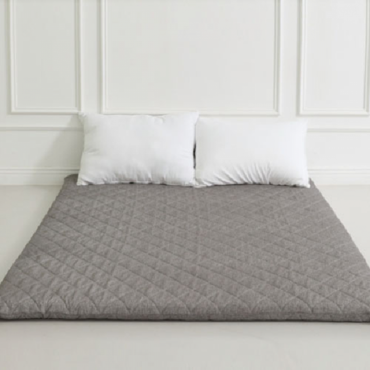 더크린 접이식 3단매트리스 민무늬 Q퀸 그레이