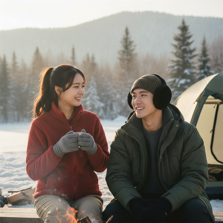 겨울용 접이식 남녀 공용 캠핑 등산 방한 모자