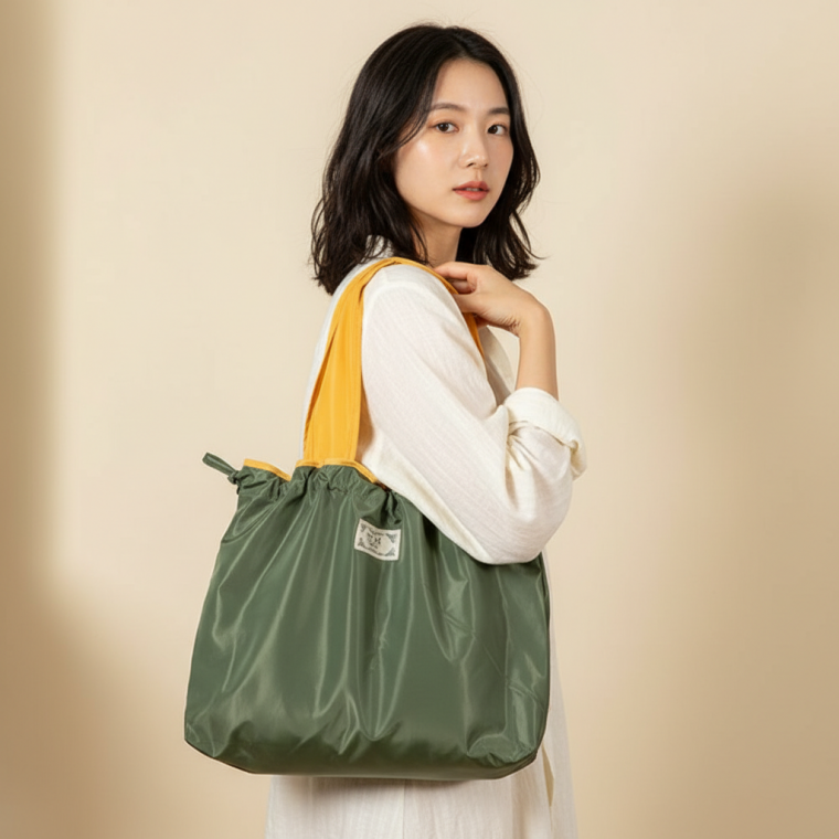 휴대용 숄더백 접이식 방수 에코 장바구니 쇼핑 가방