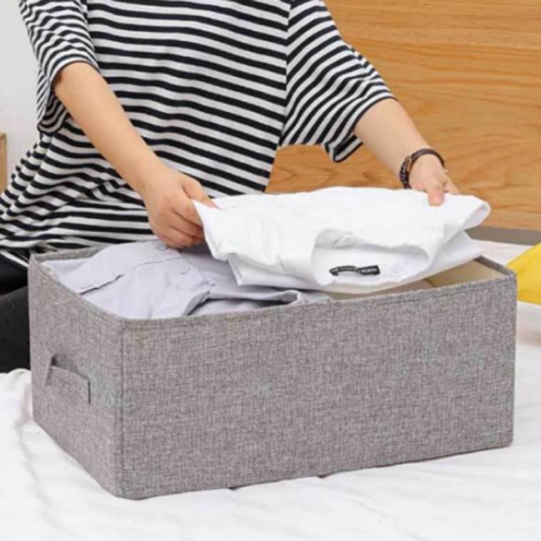 페브릭 접이식 손잡이 정리함 의류 보관함 수납 박스