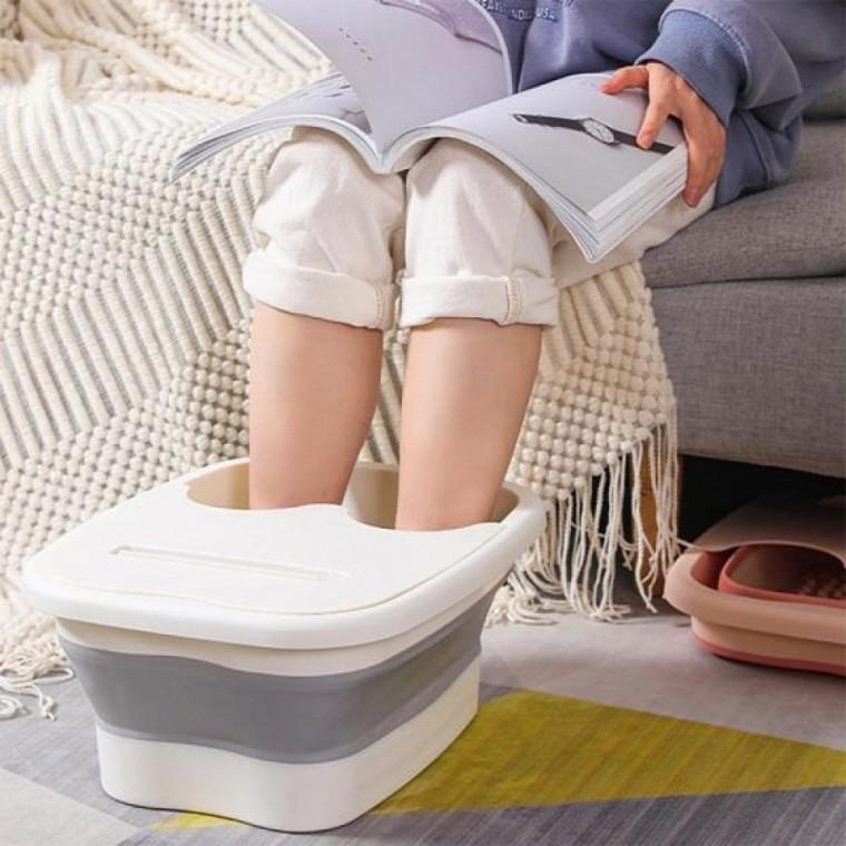 고급 접이식 족욕기 발마사지 욕실대야 찜질 세족기