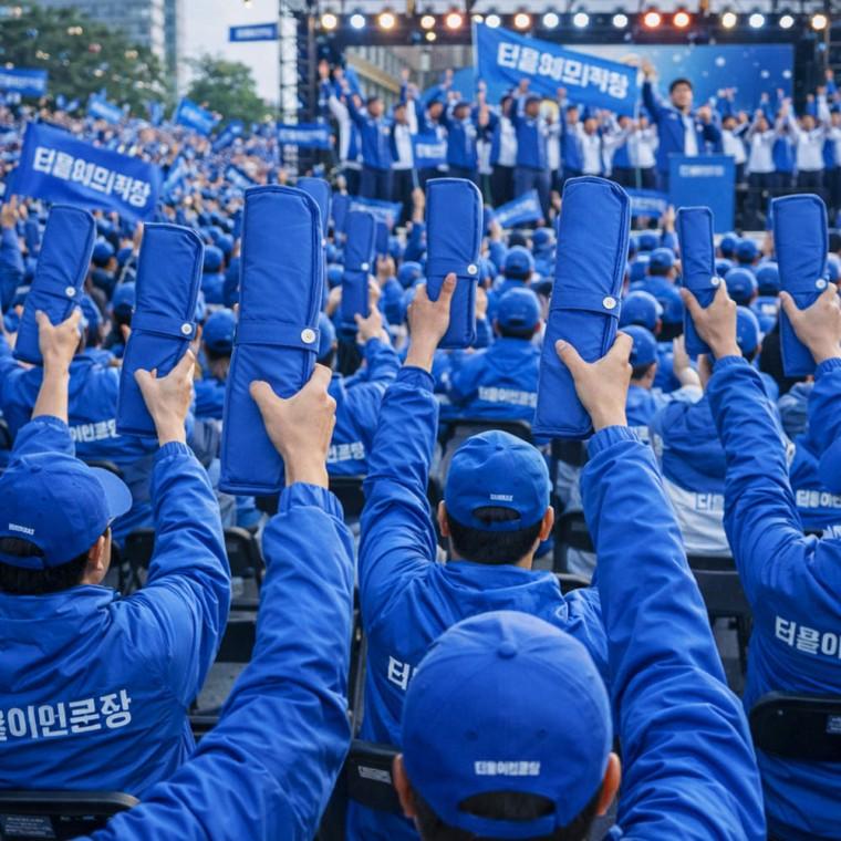 더해피 휴대용 접이식 1인용 등산방석 선거 콘서트 야구장 낚시 방석