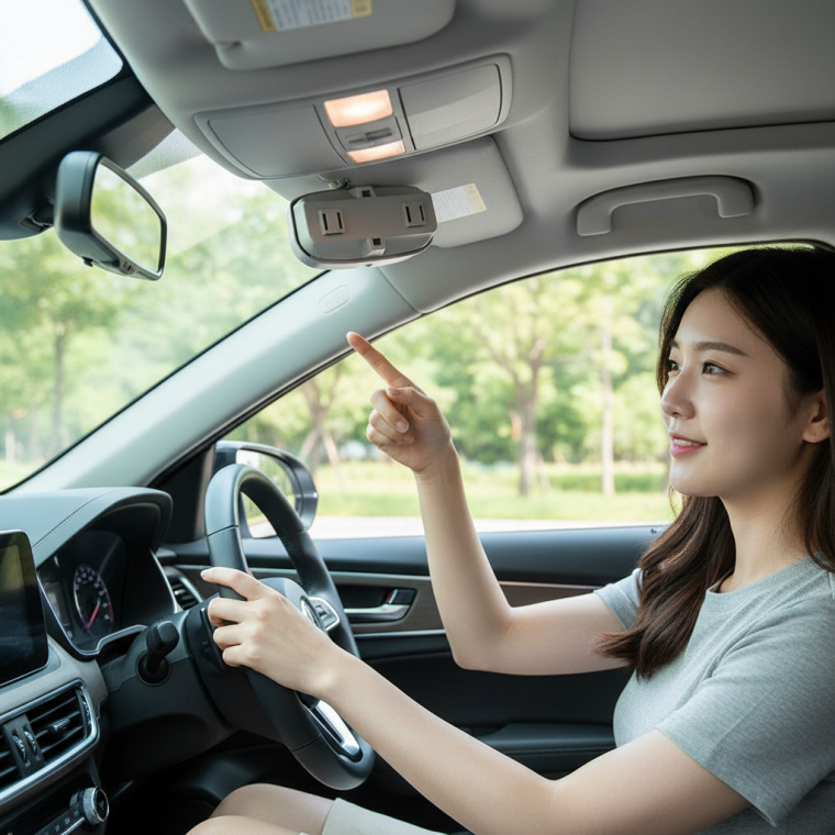 차량용 선글라스 홀더 클립 선바이저 수납함 자동차 안경 케이스 정리함
