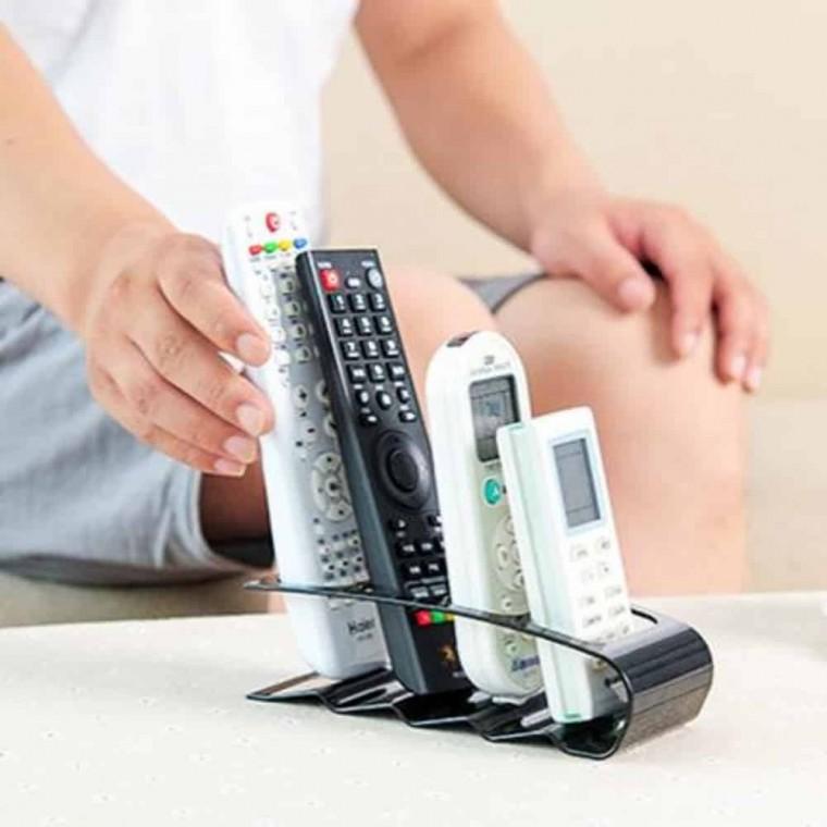 4단 리모콘 수납함 깔끔한정리대 멀티수납함 리모컨수납 소품보관통