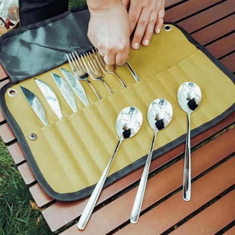 보관 캠핑용 키친툴 포크 휴대용 숟가락 커트러리 수저 수납