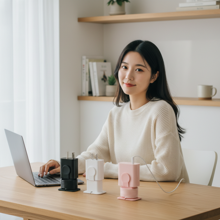 충전기 어댑터 정리함 케이블 홀더 선 정돈 거치대 수납 케이스