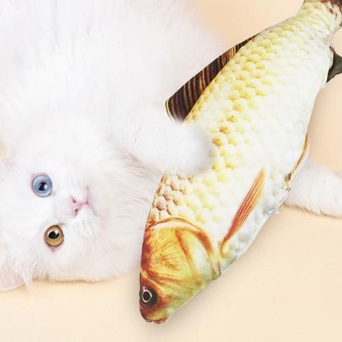 [DY] 리얼한 캣닢 수납 생선인형 고양이 장난감