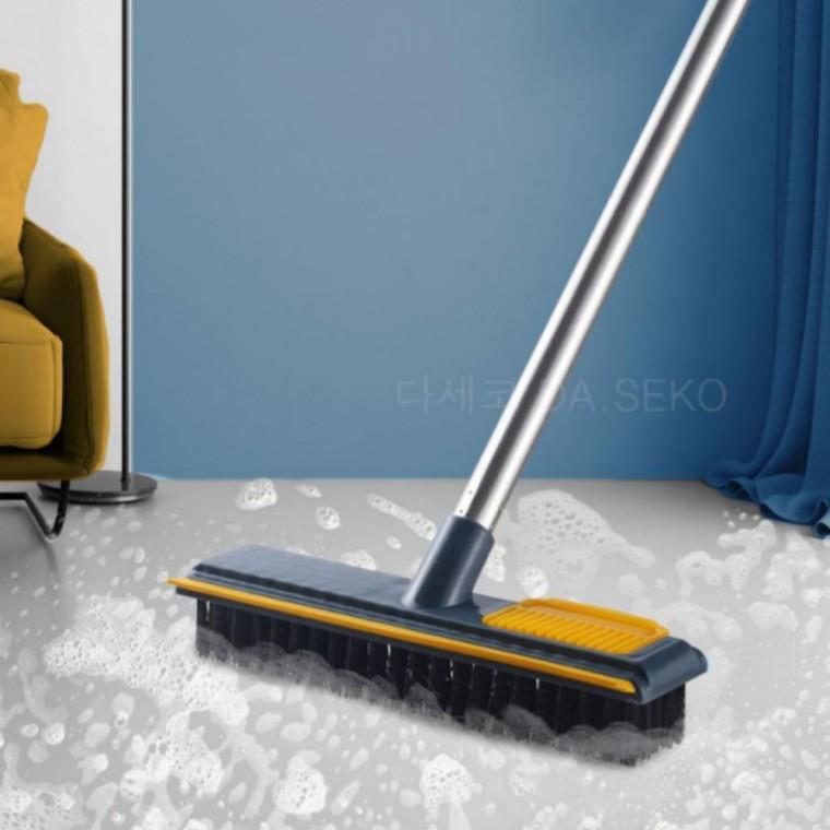 3단 조립형 분리수납 욕실 화장실 밀대 양면 솔 브러쉬