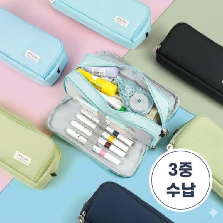 천필통 대용량 펜케이스 스페셜 멀티 필통 수납 지퍼 학생
