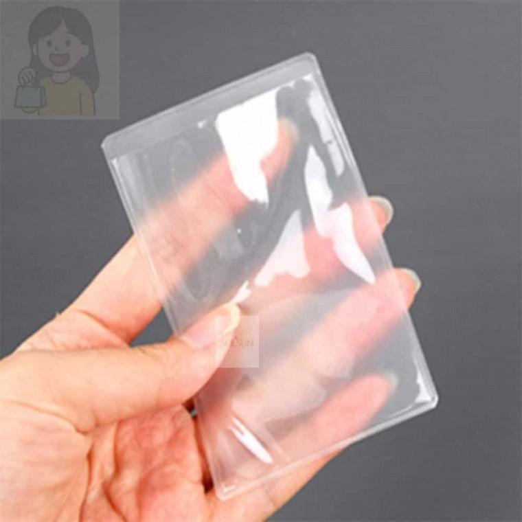 반투명 카드 비닐 1개입 카드꽂이 카드커버 깔끔한투명케이스 명함수납