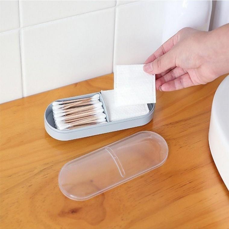 화장실 면봉 보관함 화장솜 수납 케이스 정리함