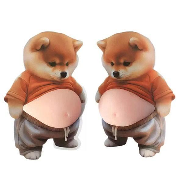 문콕방지 시바견 말랑뱃살 도어가드 쫀득뱃살 고양이 강아지 문콕방지