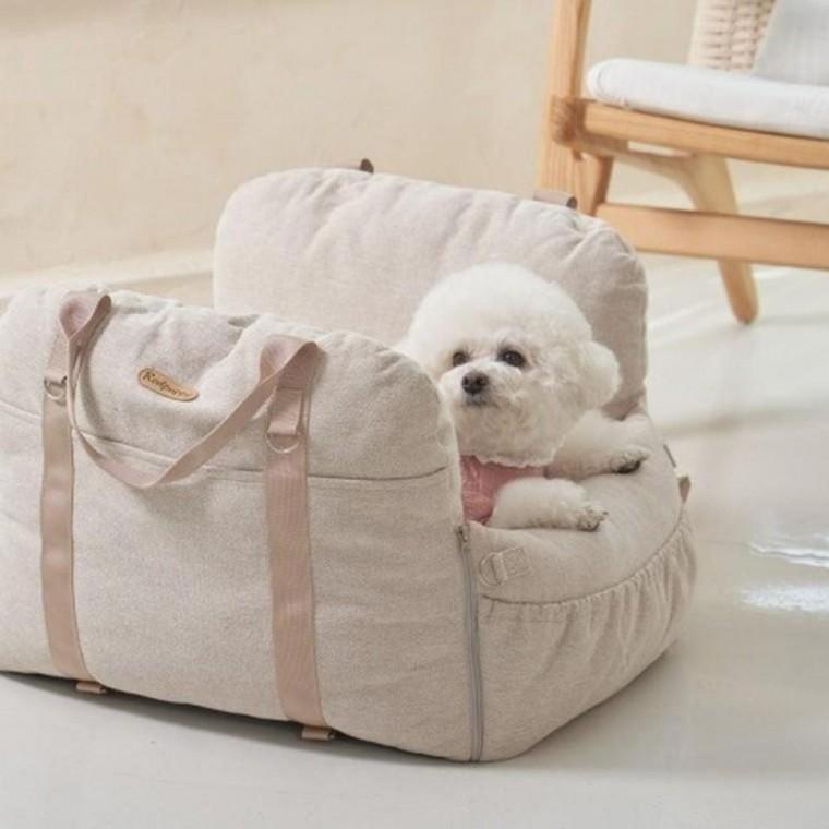 레드퍼피 강아지카시트 홀푸스 카시트 (베이지) 애견 반려견 차량용카시트