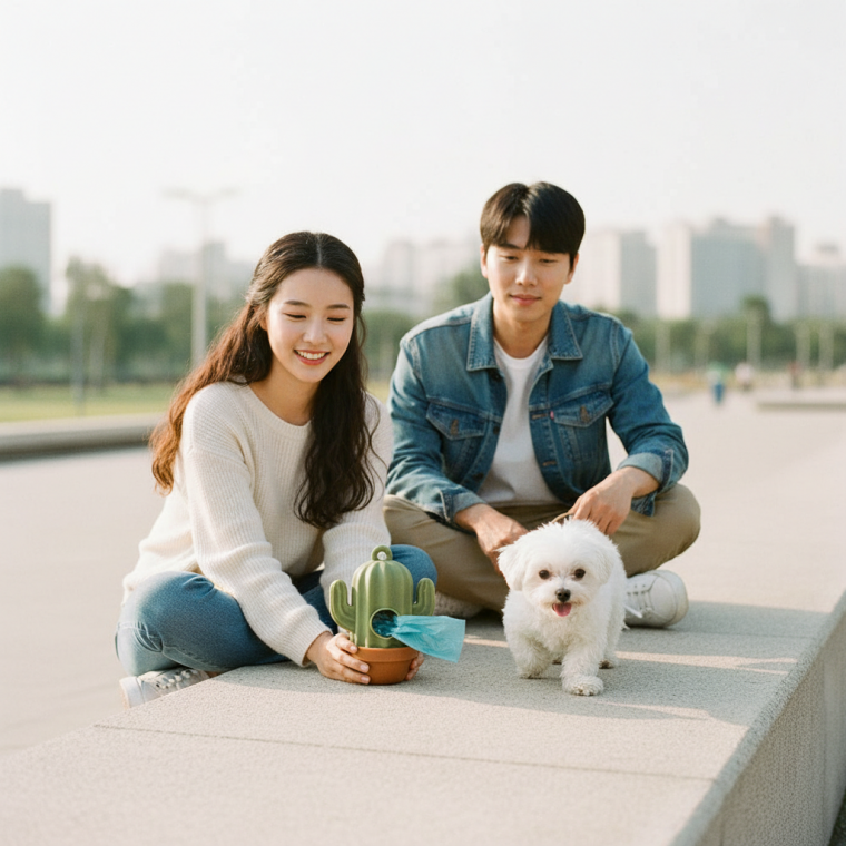 강아지 고양이 배변봉투 케이스 산책 외출용