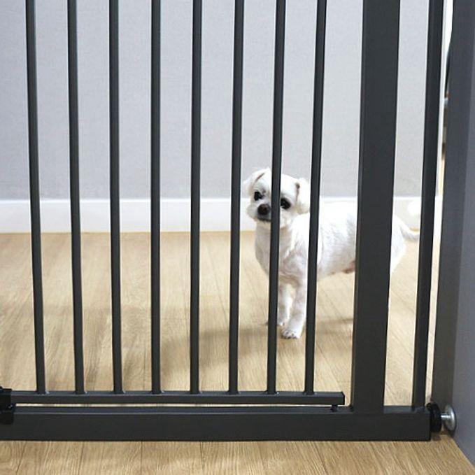 강아지 펜스 확장 패널 애견 울타리 칸막이 M 블랙