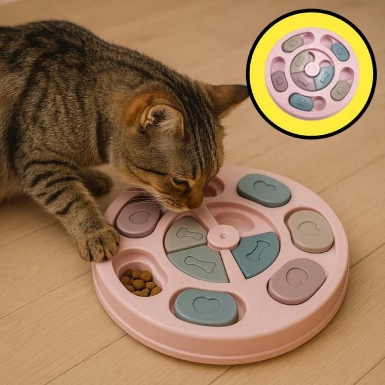 강아지 고양이 먹이퍼즐 간식 장난감 캣닢볼 놀이 급식소