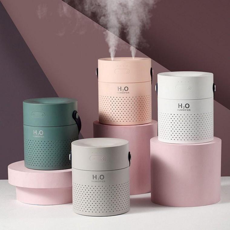 휴대용 핸들 대용량 무선 무드등 듀얼 가습기 1150ml 사무실 탁상용 차량용 가습기