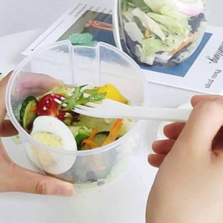 휴대용 샐러드통 샐러드포장용기 샐러드보관용기 도시락통 포케도시락통