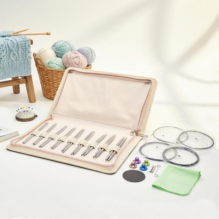 뜨개질공예 휴대용 조립식 9종 대바늘 파우치 세트