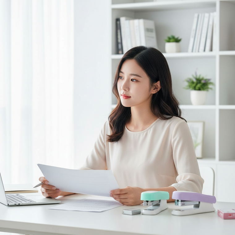 사무용 스테이플러 심 포함 휴대용 제본기 오피스 문서철