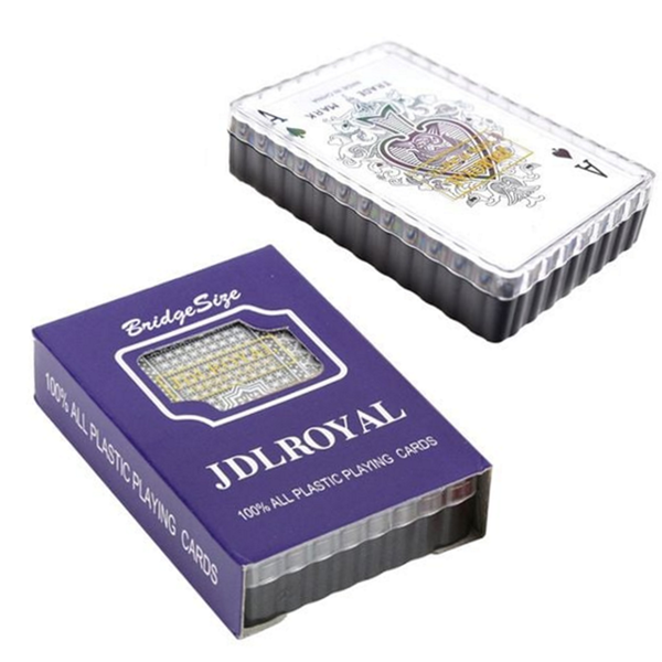 휴대용 플라스틱 트럼프 카드 브릿지 고급 카드 놀이 포커 게임용