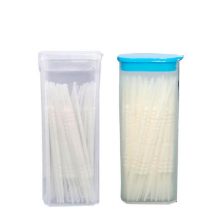 치간 칫솔 300p+ 휴대용 케이스 일회용 미세모 간칫솔