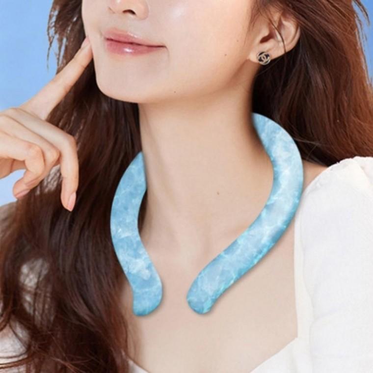 아이스 쿨 링 목걸이 얼음팩 휴대용 스포츠 골프 등산 여행 얼음 스카프