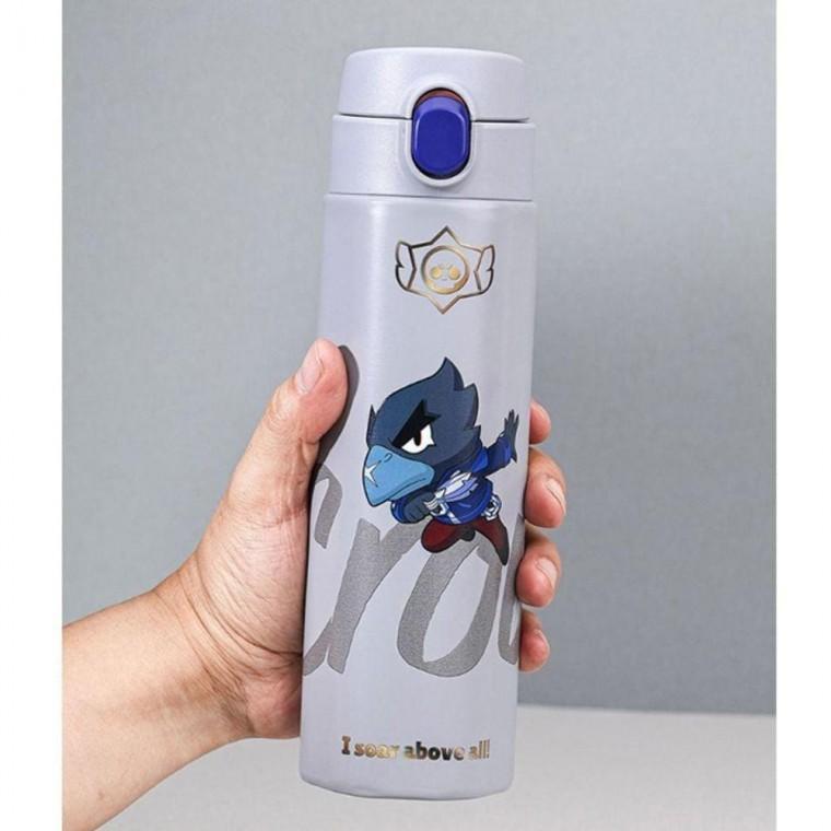 브롤스타즈 원터치 보냉 텀블러 크로우 500ml 1P 이중 스텐 휴대용 물통