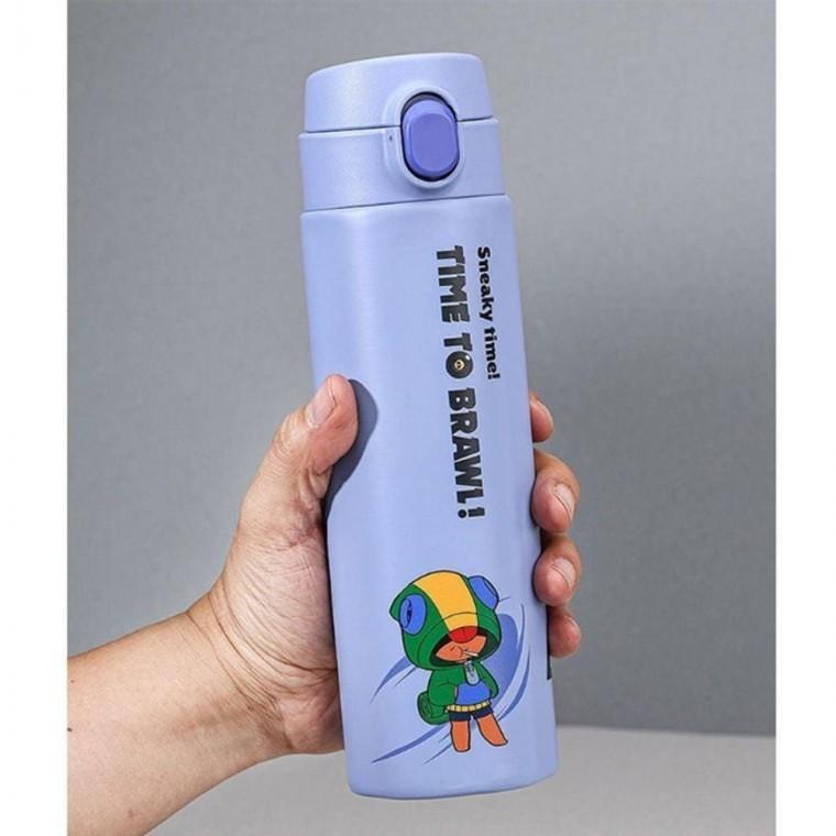브롤스타즈 원터치 보냉 텀블러 레온 500ml 1P 이중 스텐 휴대용 물통