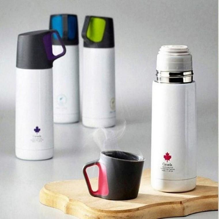 휴대용 이중 스텐 보온병 보냉 물통 텀블러 340ml