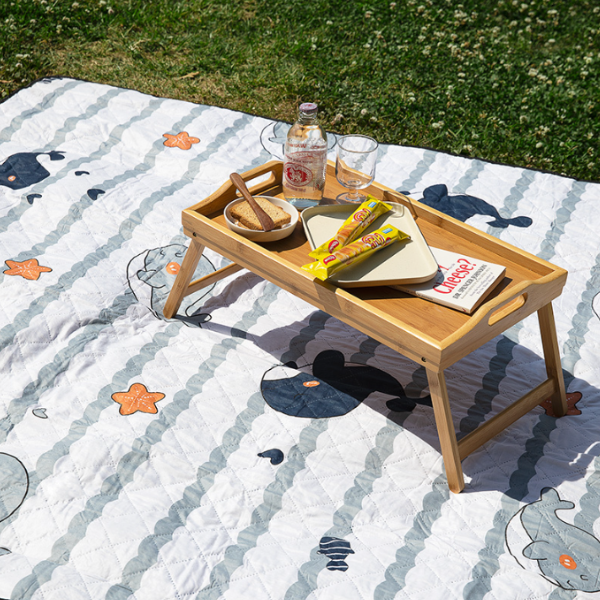 BS 캐릭터 피크닉 매트 물고기 돗자리 양면 방수 소풍 캠핑 휴대용 나들이 야외 한강 아이