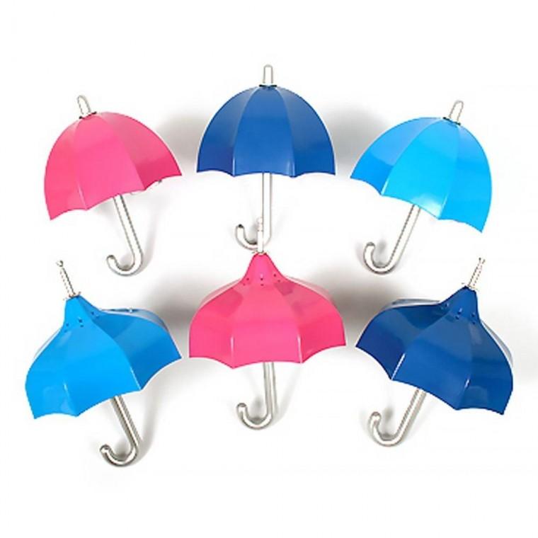 6가지 스타일 미니 우산 모양 휴대용 FM 라디오