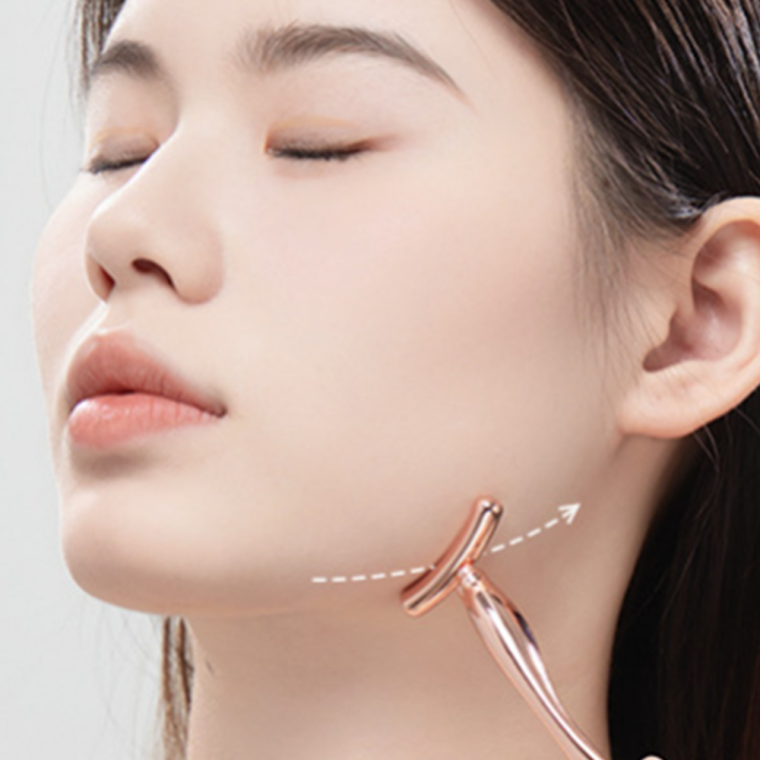 페이스 강력 괄사 얼굴 라인 머리 지압 마사지기 라인 림프 순환 휴대용