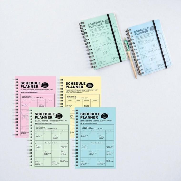 (랜덤발송) 만년형 밴드 스케쥴 먼슬리 플래너 휴대용