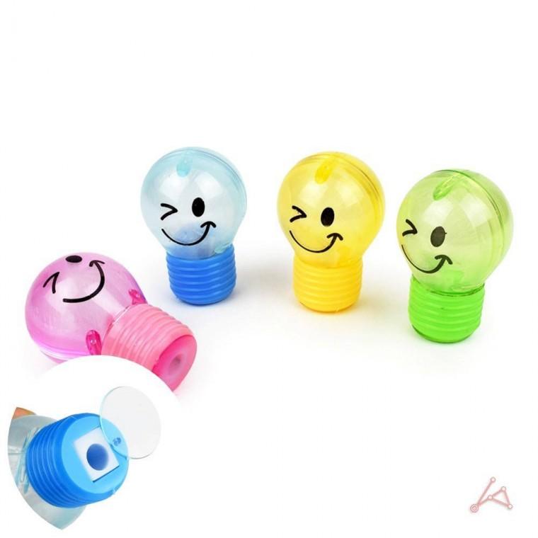 전구모양 휴대용 연필깎이 연필깍이 디자인연필깎이