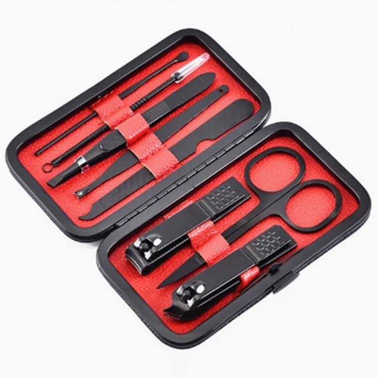 (블랙) 8종세트 손톱깎이세트 발톱깎이 휴대용 손톱깎기 손톱관리